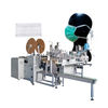 Máquina de fabricación de mascarilla sin cilindro eléctrica pura para cara médica de polvo automático con 3 líneas, máquina de mascarilla facial quirúrgica automática